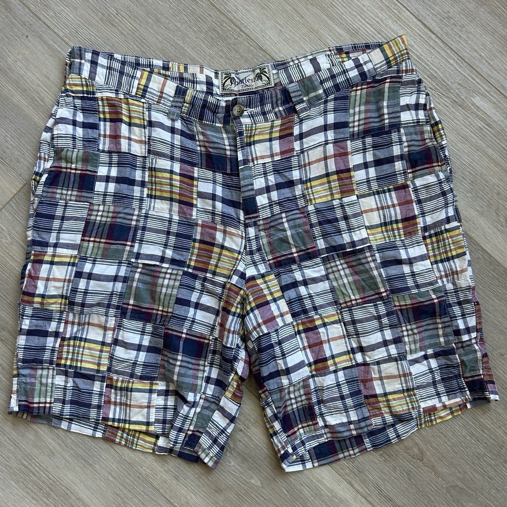 CHARLESTON‎ TWILLS Patchwork Golf/Chino Shorts Mens Size W38×L8.5